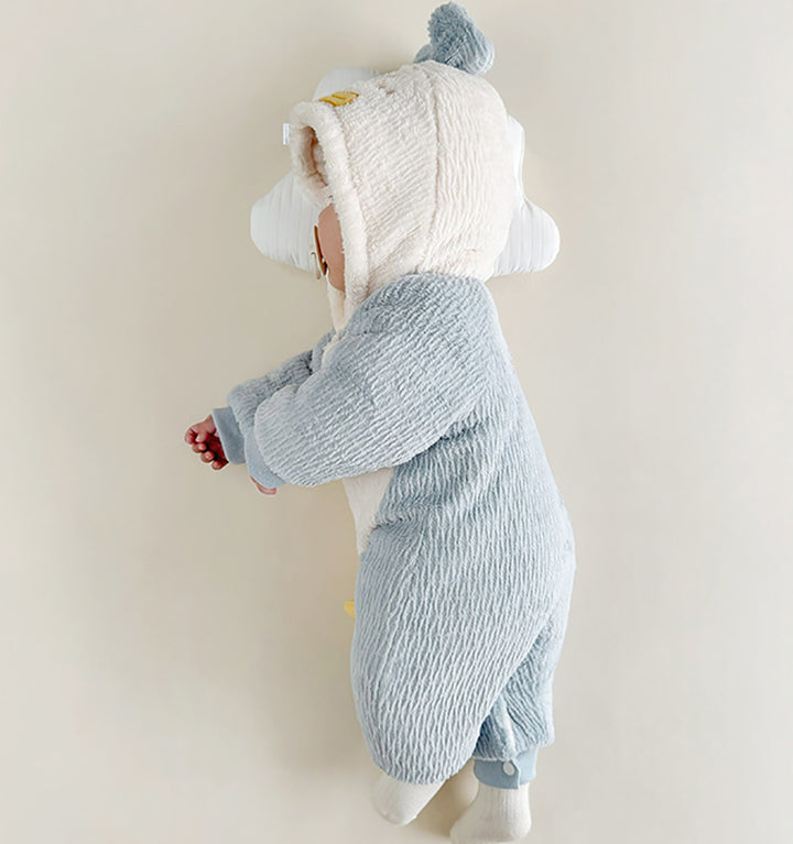 Infant Boys Hooded Rompers