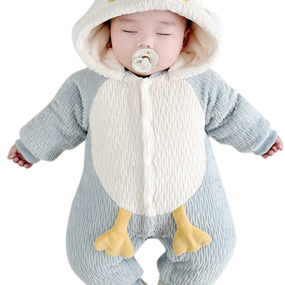 Infant Boys Hooded Rompers