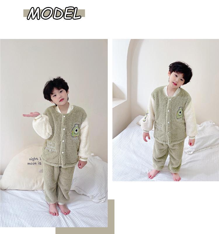 Boys Green & White Self Design Stand Collar Jacket with Joggers