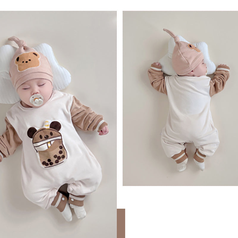 Infants Boys Printed Rompers