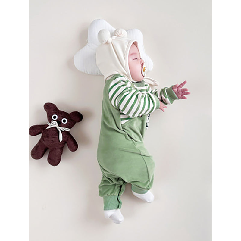 Infant Boys Green Graphic Printed Rompers