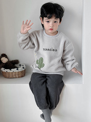 Kids Printed Sweatshirt With Joggers