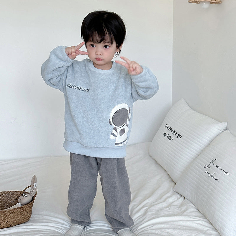 Kids Printed Sweathirt With Joggers