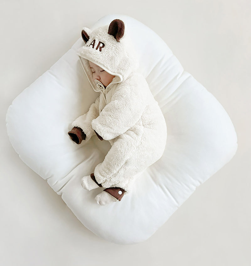 Fleece Hooded Zip-Up Sleepsuit