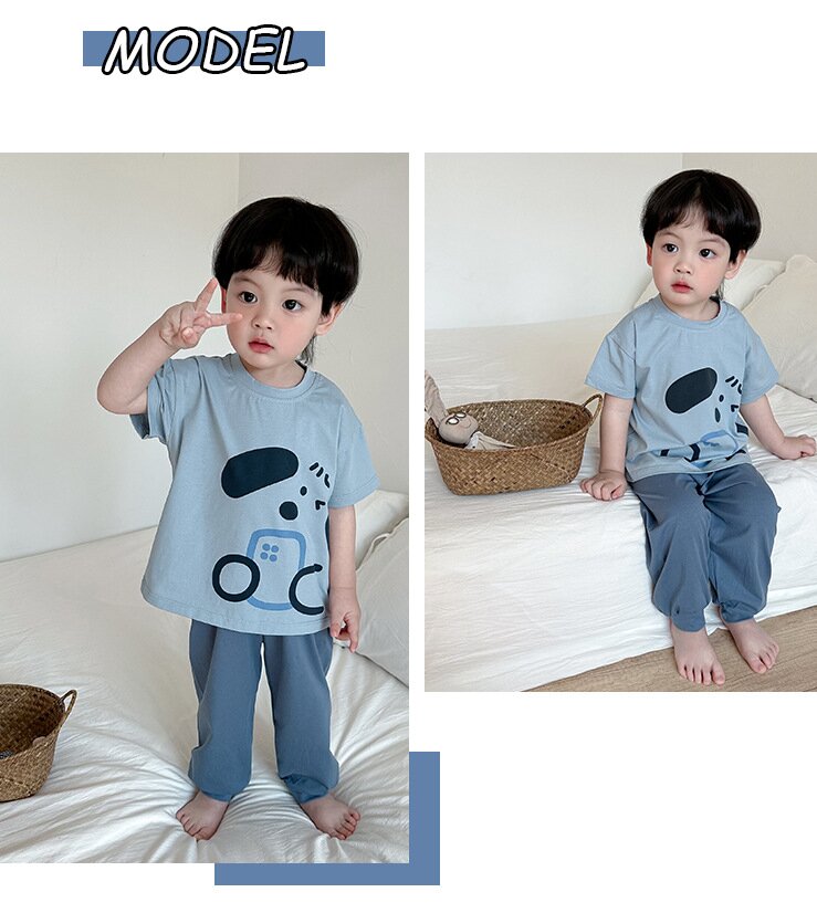Boys Printed Top with Pyjamas