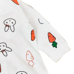 Infants Girls Printed Cotton Rompers