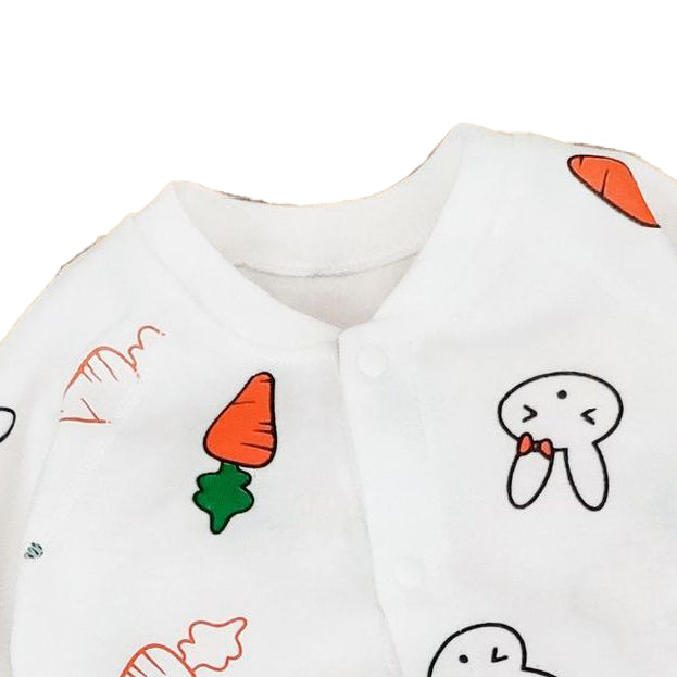 Infants Girls Printed Cotton Rompers