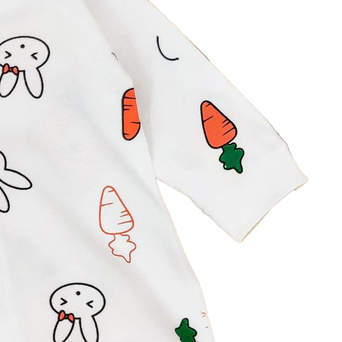 Infants Girls Printed Cotton Rompers