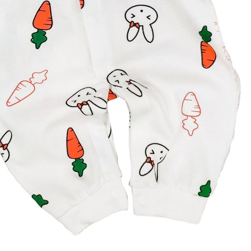 Infants Girls Printed Cotton Rompers