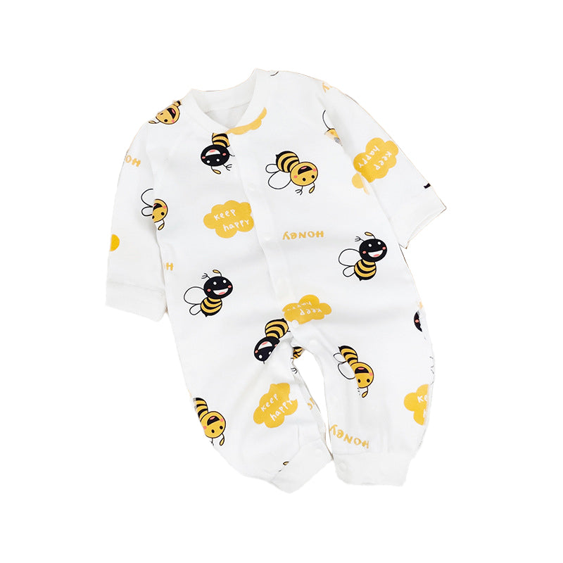 Infant Boys Printed Cotton Rompers