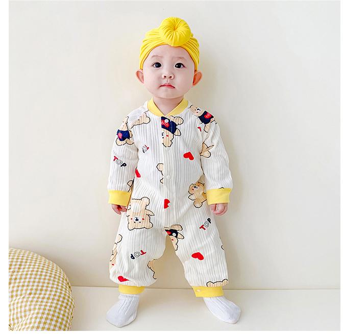 Infant Boys Printed Cotton Rompers