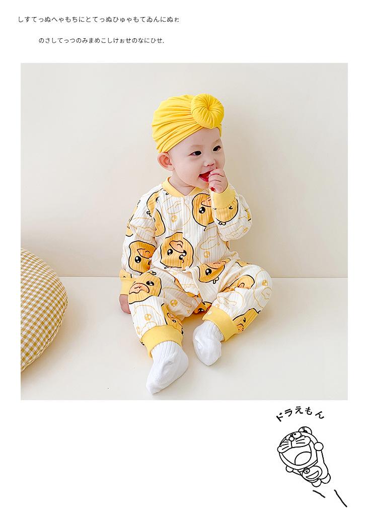 Infant Boys Conversational Printed Cotton Rompers
