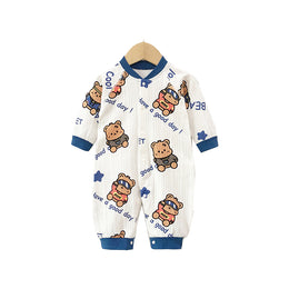 Infant Boys Printed Cotton Romper