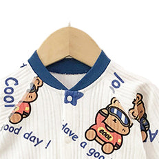 Infant Boys Printed Cotton Romper