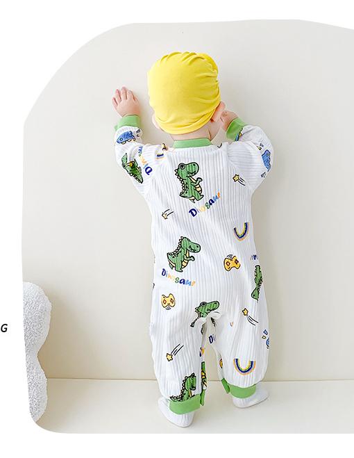 Infant Boys Conversational Printed Cotton Rompers