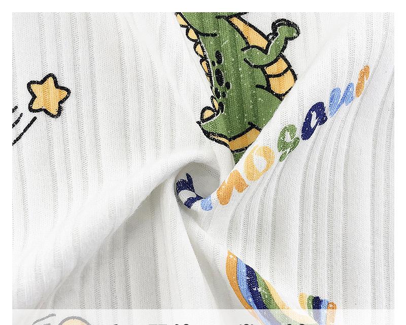 Infant Boys Conversational Printed Cotton Rompers
