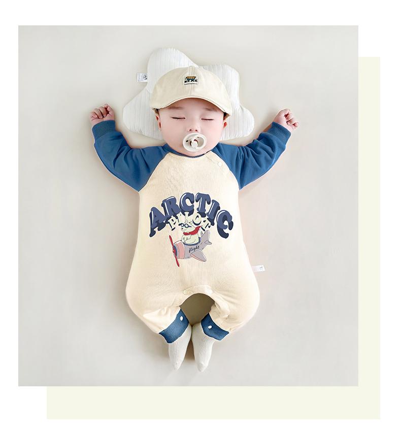 Boys Printed Pure Cotton Rompers