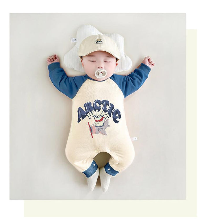 Boys Printed Pure Cotton Rompers