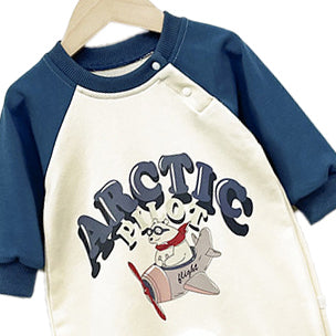 Boys Printed Pure Cotton Rompers