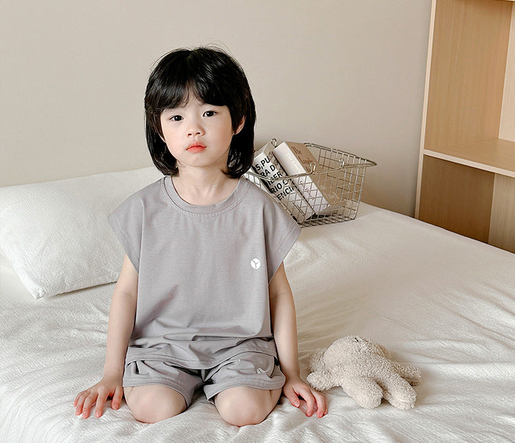 Boys Short Sleeves T-shirt With Shorts