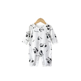 Boys Graphic Printed Round Neck Cotton Rompers
