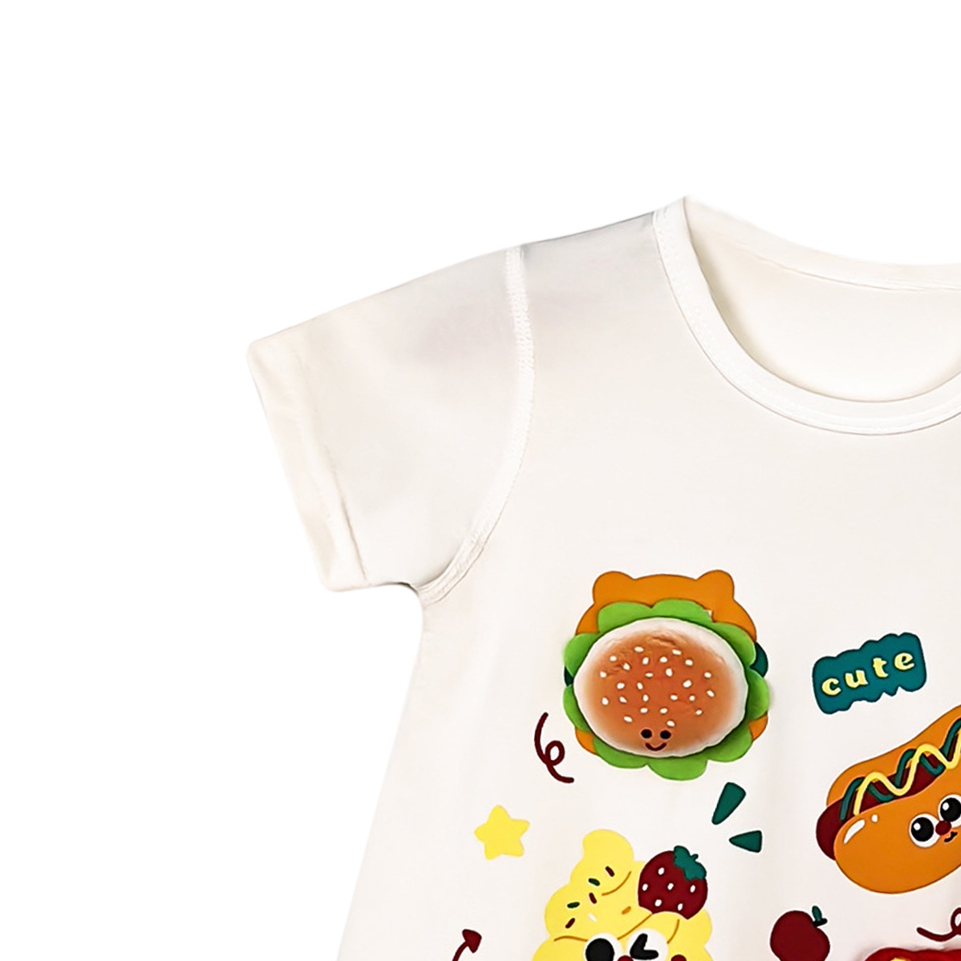 Infants Printed Cotton Round Neck Rompers