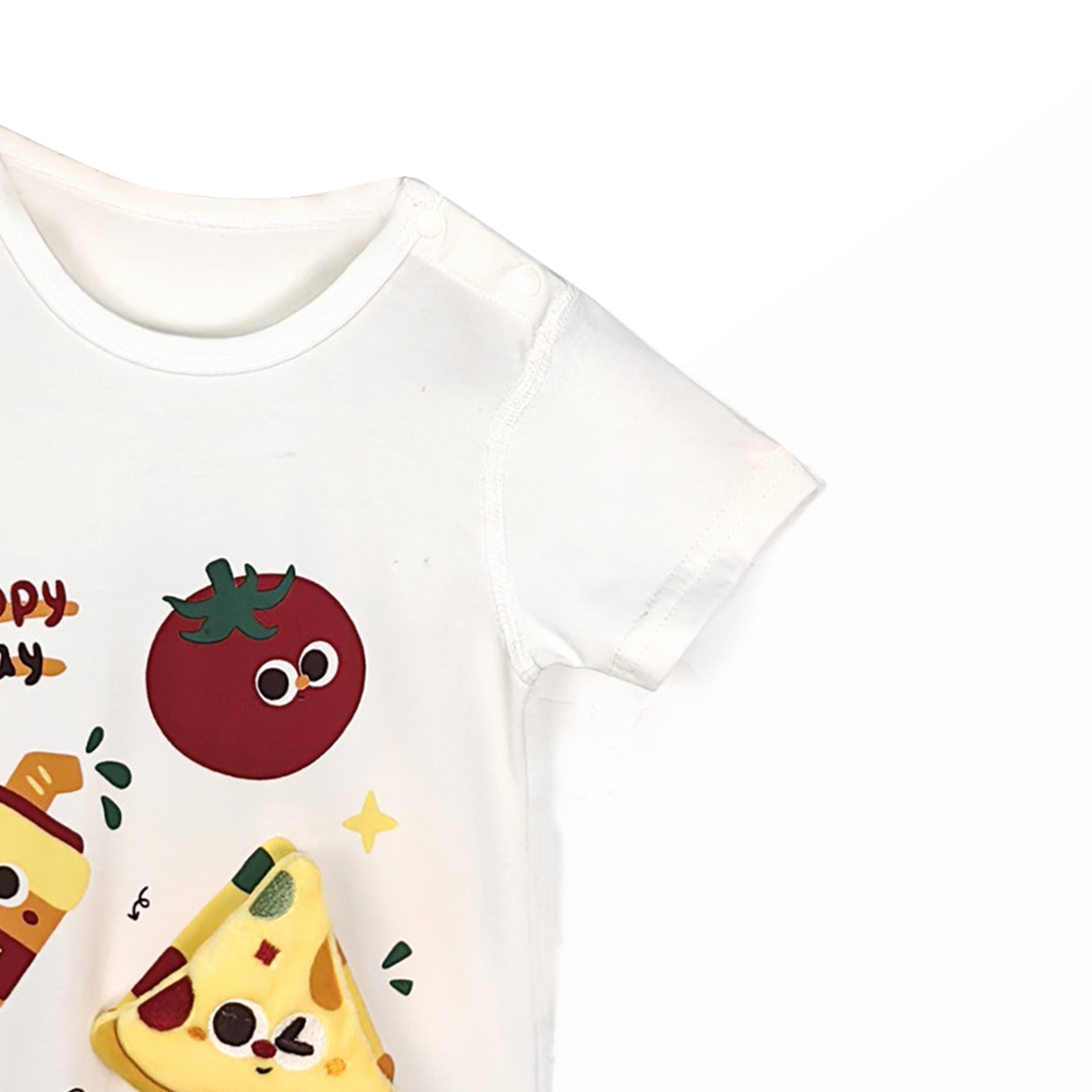 Infants Printed Cotton Round Neck Rompers