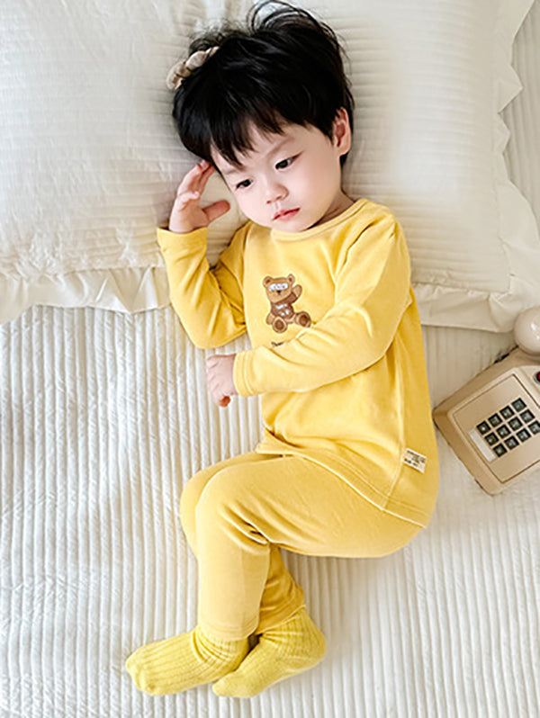 Boys Round Neck Printed Night suit