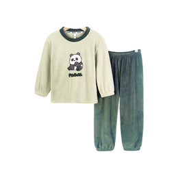 Boys Round Neck Printed T-shirt with Joggers
