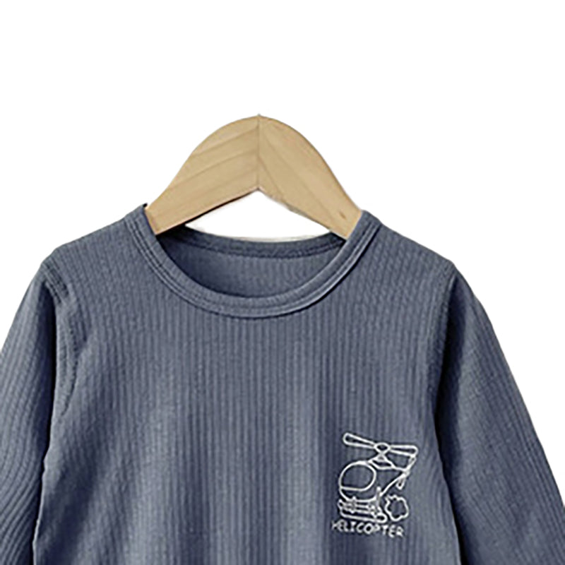 Boys Graphic Printed Round Neck Cotton Rompers