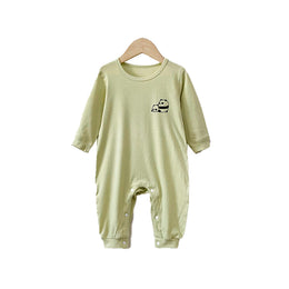 Boys Graphic Printed Round Neck Cotton Rompers