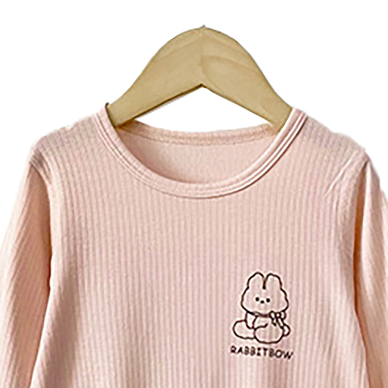 Infants Girls Ribbed Rompers