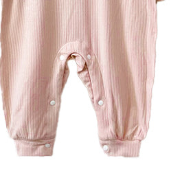 Infants Girls Ribbed Rompers