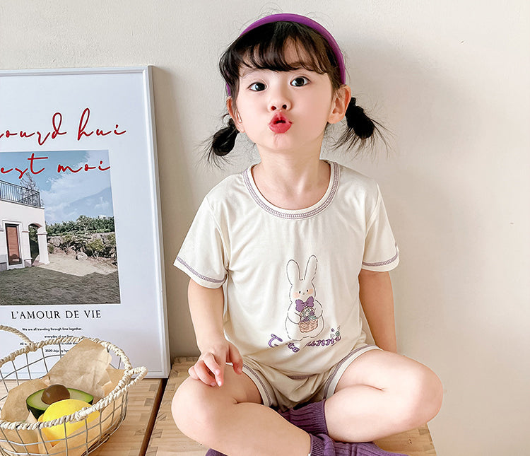Printed T-shirt and Shorts Set