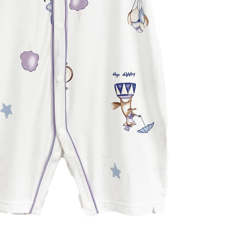 Unisex Printed Round Neck Rompers