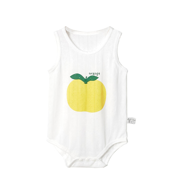 Infant Girls Printed Cotton Sleeveless Bodysuit