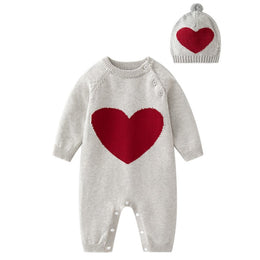 Infants Grey Graphic Printed Cotton Romper