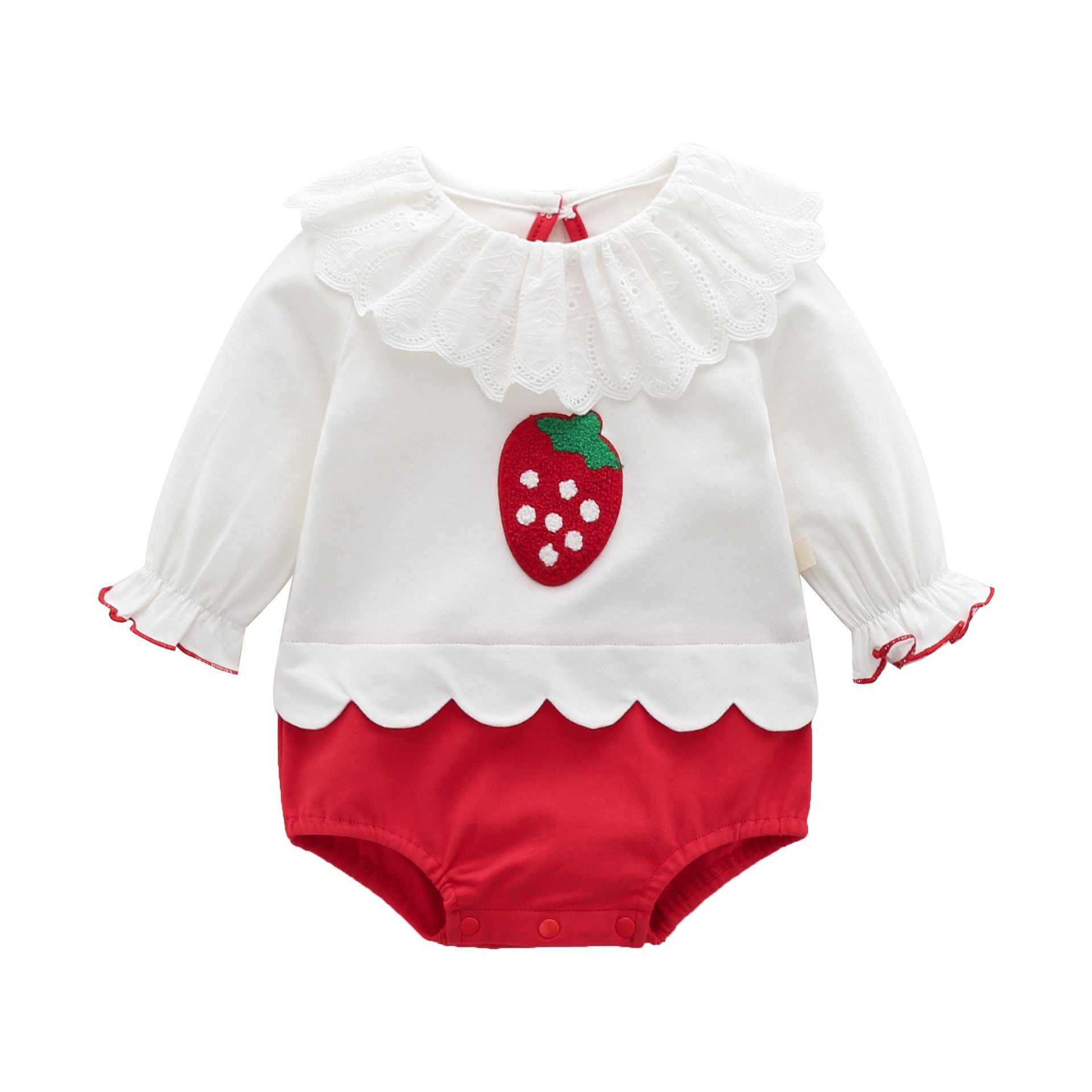 Girls Applique Cotton Bodysuit