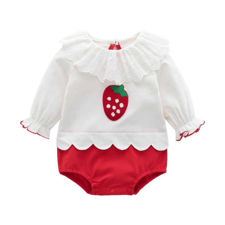Girls Applique Cotton Bodysuit