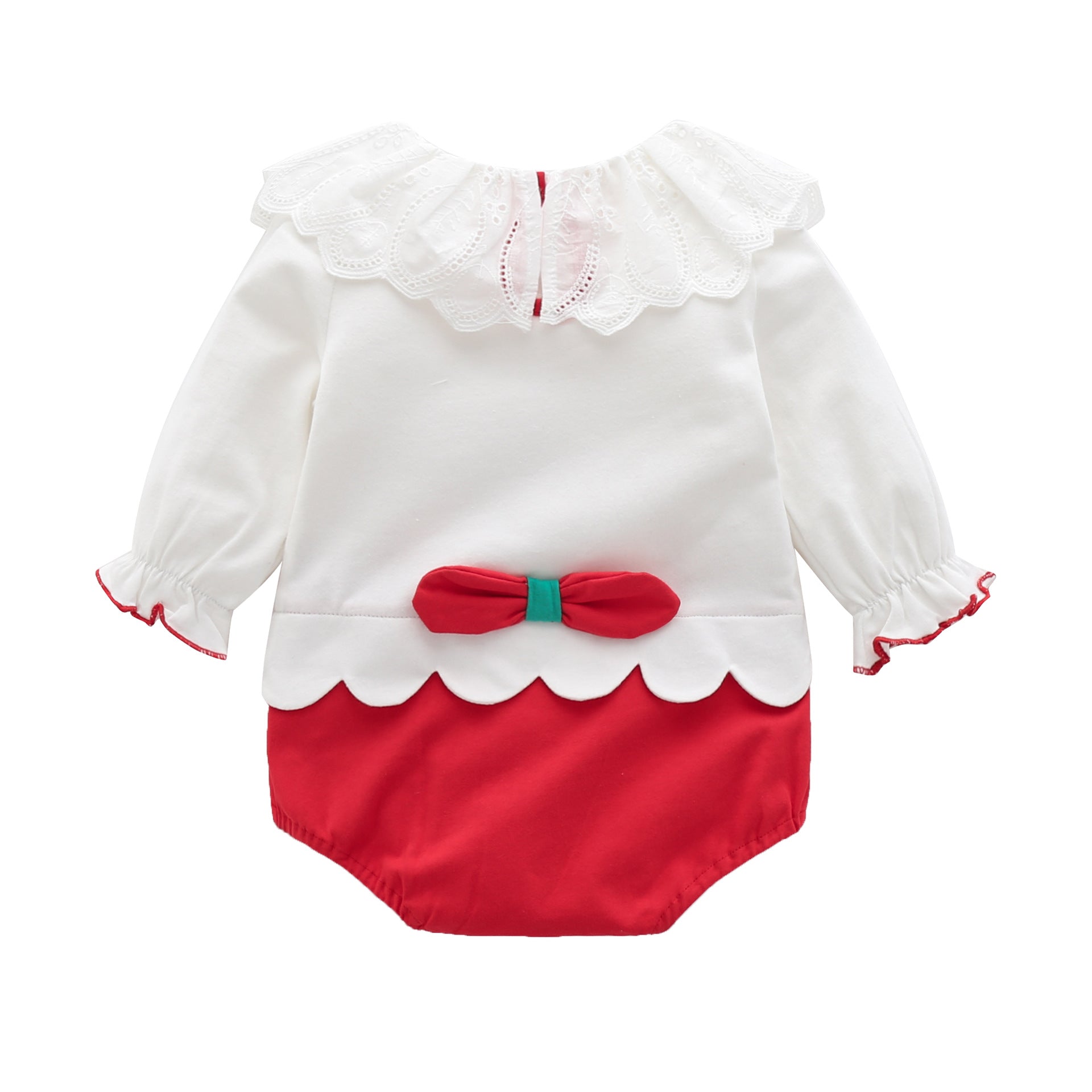 Girls Applique Cotton Bodysuit