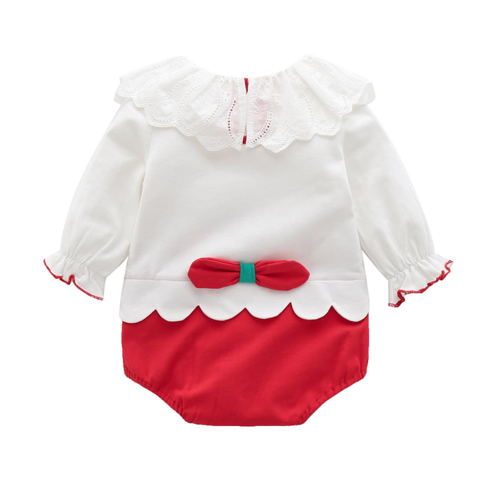 Girls Applique Cotton Bodysuit