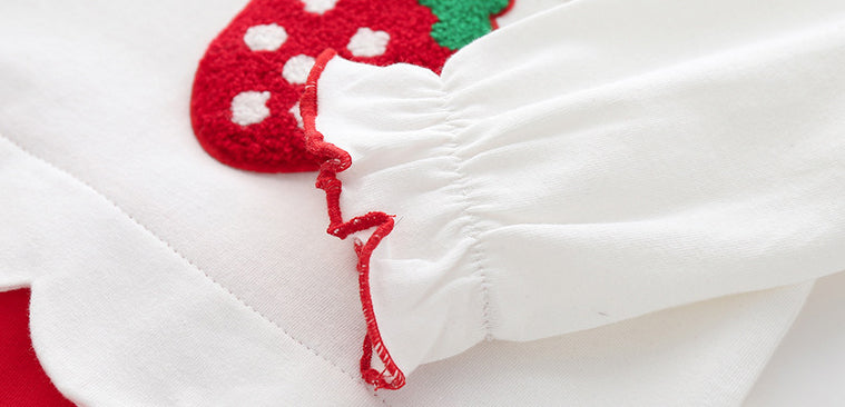 Girls Applique Cotton Bodysuit