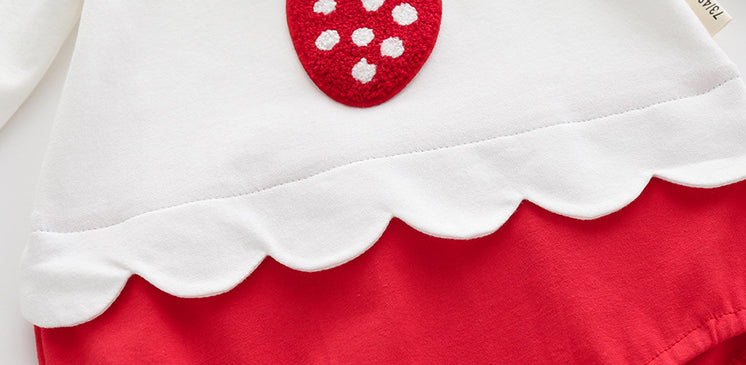 Girls Applique Cotton Bodysuit