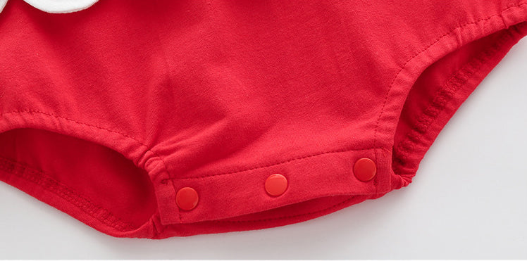 Girls Applique Cotton Bodysuit