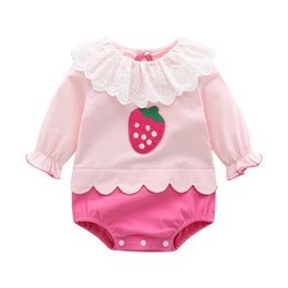 Girls Applique Cotton Bodysuit