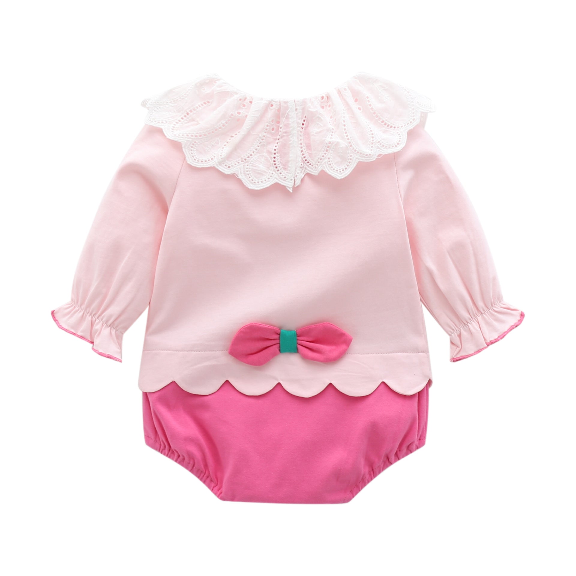 Girls Applique Cotton Bodysuit