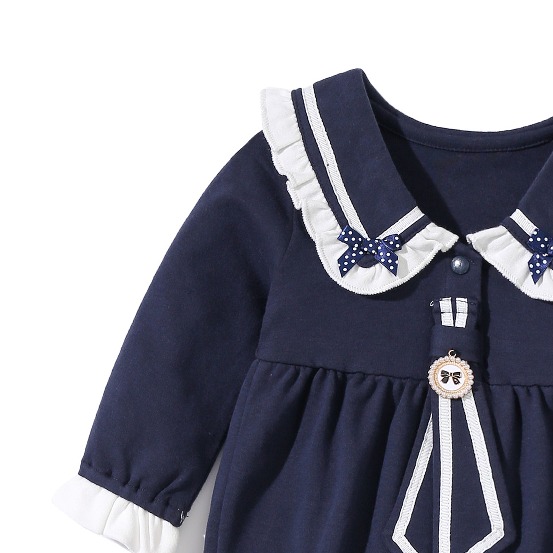 Girl Round Neck Cotton Bodysuit