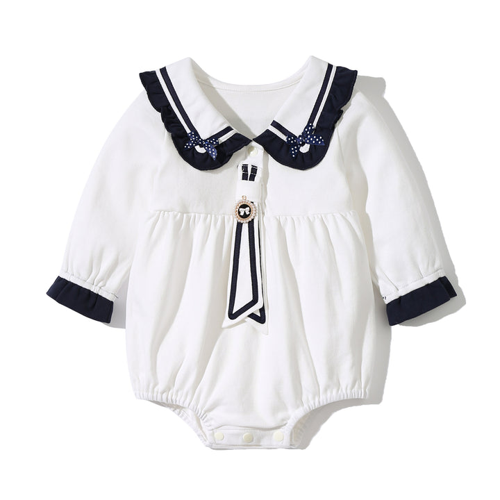 Girls V-Neck Cotton Bodysuit