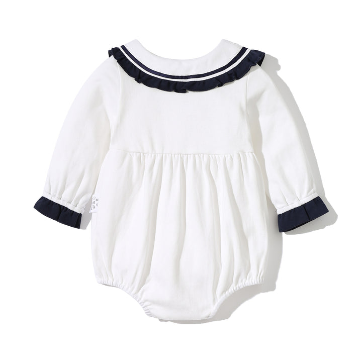 Girls V-Neck Cotton Bodysuit
