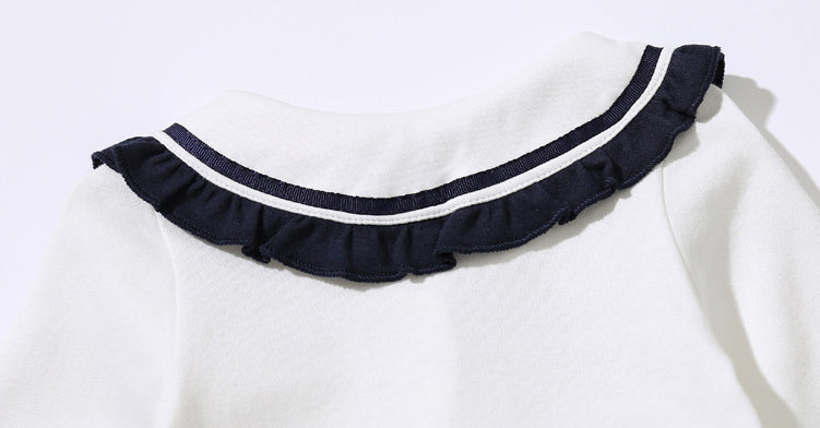 Girls V-Neck Cotton Bodysuit